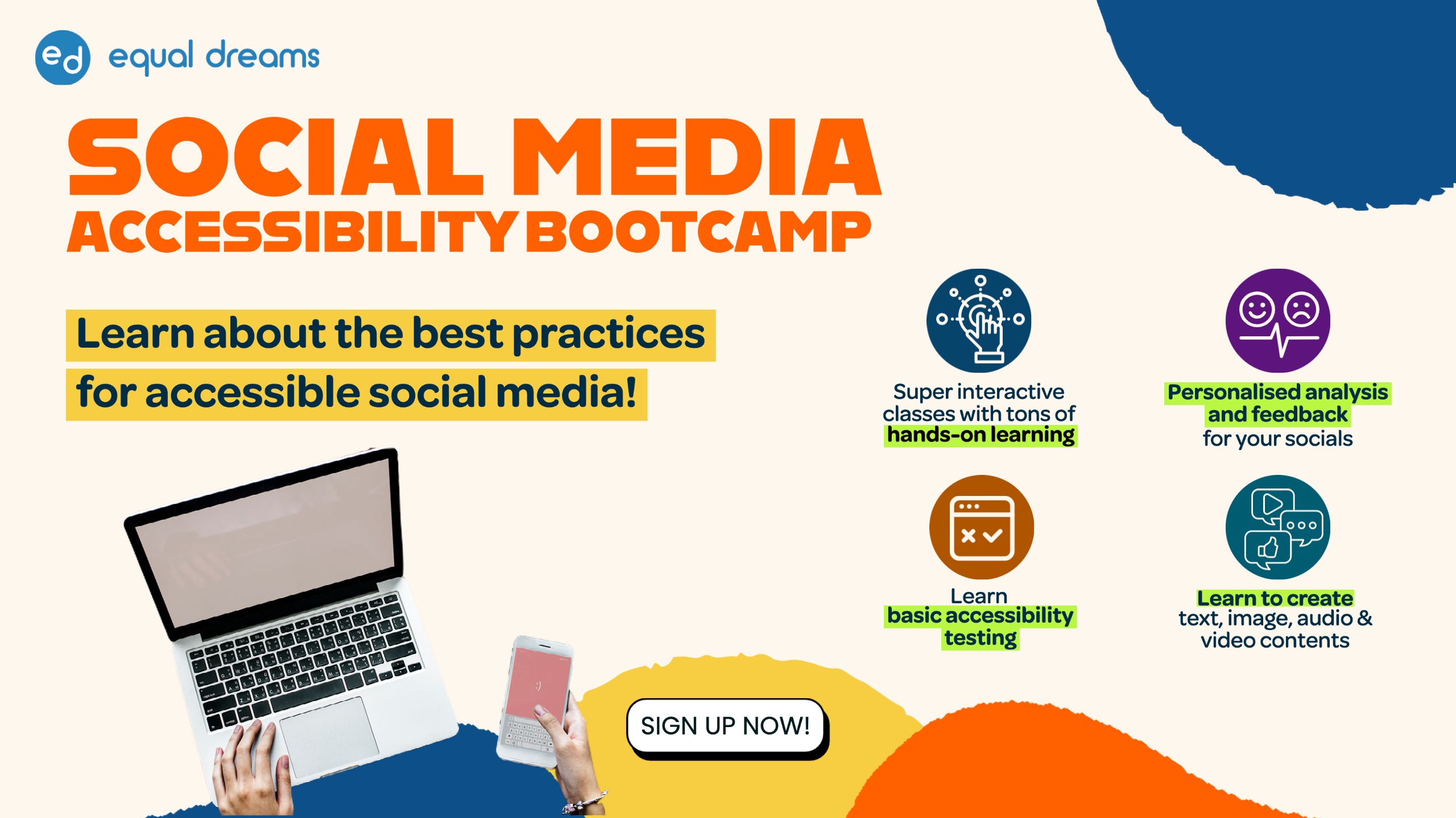 Social Media Accessibility Bootcamp Equal Dreams